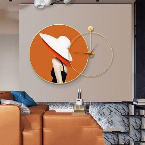 Modern Painting Wall Clocks Wall Hangings Home Livingroom Wall Sticker Decoration Store Hotel Club Wall Mural Ornaments Crafts