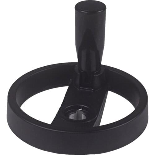 Aluminum alloy Lathe Milling Machine Inside Ripple Dia 100mm Hole 12mm Hand Wheel With Revolving Handle Grip