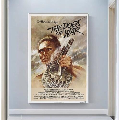 V0729 The Dogs of War Vintage Classic Movie Wall Silk Cloth HD Poster Art Home Decoration Gift