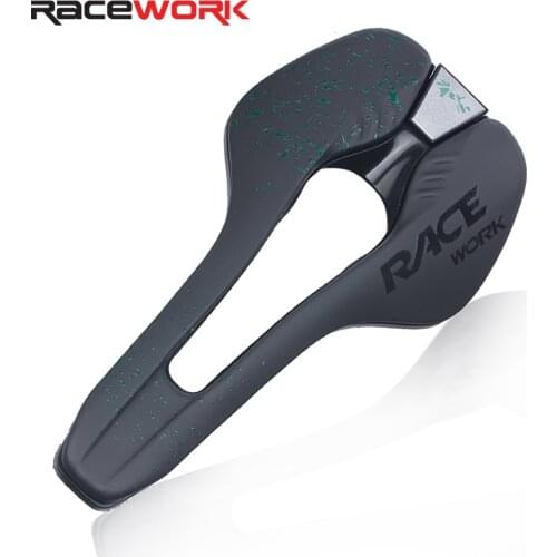 RACEWORK Road Bike Saddle Ultralight vtt Racing Seat Wave Road Bicycle Saddle For Men Soft Comfortable MTB Cycling Accessories