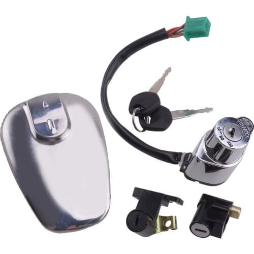 Ignition Fuel Gas Tank Cap Switch Lock With 2 Key Sets Motor Fit For Suzuki VS1400 Intruder 1400 VS800 Boulevard S50 37110-38B03