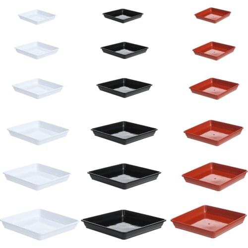 1Pcs Plastic Square Durable Flower Pot Indoor Outdoor Drip Trays Plastic Tray Saucers Plant Saucer