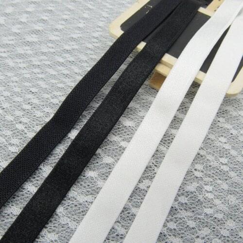 12meters nylon elastic webbing soft smooth for bra belt diy underwear elastic black white tape high quality