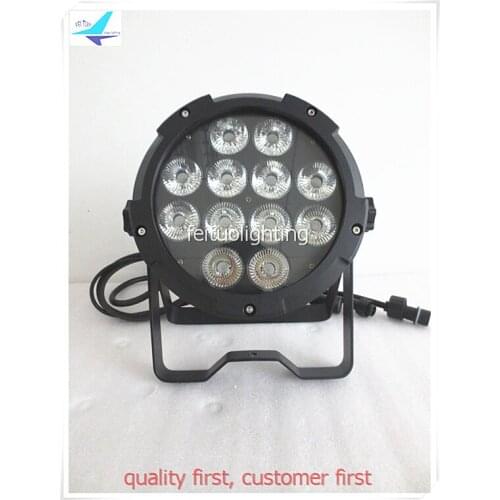 12pcs/lot 12x10w Waterproof LED Par Lights RGBW 4IN1 for Stage Disco Club Lights Strobe Luces Par Can IP65 Outdoor LED Par Light