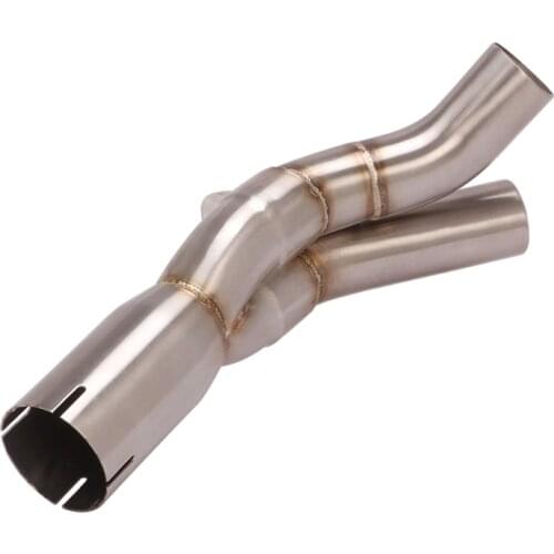 2004-2006 R1 YZF-R1 Delete Catalyst Exhaust Pipe Motorcycle Mid Link Tube Slip On Original Mufflers Stainless Steel Exhaust Tips