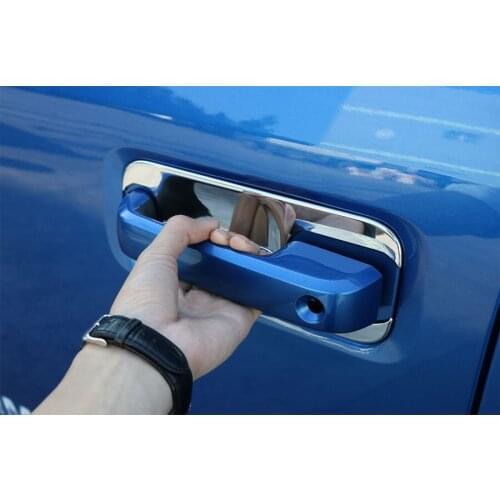 8Pcs/set Car Exterior Door Handle Bowl Trim Sticker Cover Styling Fit For Ford F150 2014 2015 2016 Car-covers