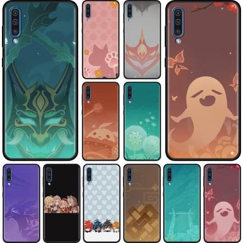 Funda For Samsung A90 A80 A70s A70 A60 A50s A50 Case Genshin Impact Icon Cover for Galaxy A40 A30s A30 A20s A20e A20 Coque