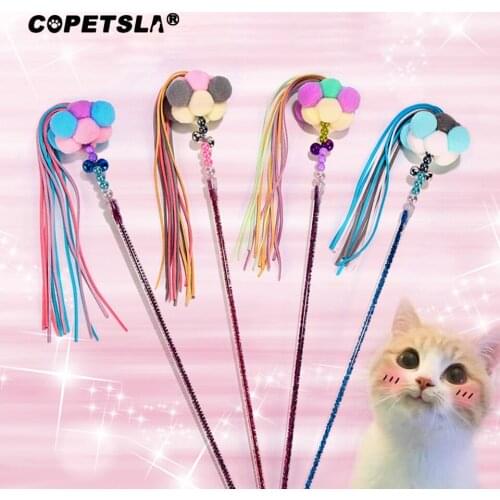 Copetsla New Cat Toys 15 Kinds Cat Interactive Toys Funny Stick Cat Training Supplies Feather Rod Mouse Toy for Cats Kitten Pet