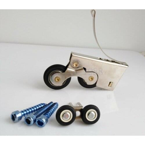 Wardrobe push-pull door roller double wheel roller pulley pull-off door silent accessories wheels for show original lying title