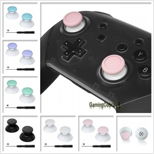 Dual-color Joystick Thumbsticks Analog with Phillips Screwdriver for NS Switch Pro Controller