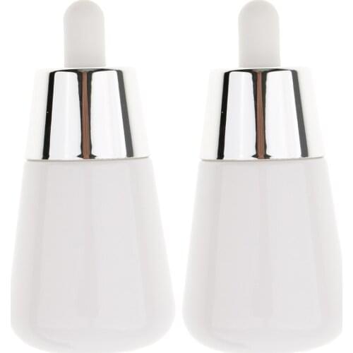 2pcs Dropper Bottle Perfumes Glass Amber Pipette Essential Oil Containers