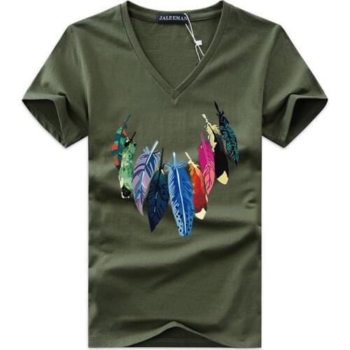 JALEEMAN Men's T-shirts With Print