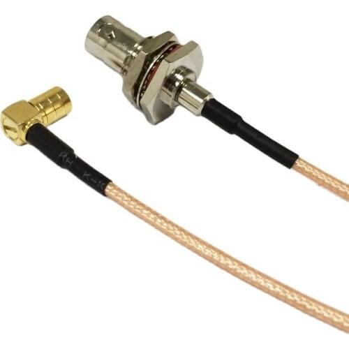 New Modem Coaxial Pigtail BNC Female Jack Connector Switch SMB Female Jack Right Angle Connector RG316 Cable 15CM 6" Adapter