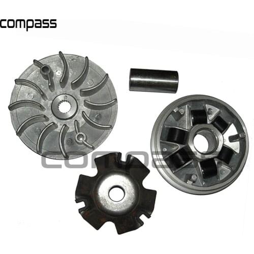 Variator Kit Front Clutch Drive Pulley with Roller for GY6 125cc 150cc 152QMI 157QMJ Scooter Moped Go Kart UTV Engine