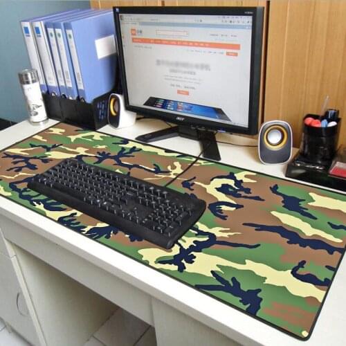 Mairuige Camouflage Uniform Gamer Mouse Pad Large Pc Desktop Pad 30X80CM 40X90CM High Quality Suitable for Office Non-slip Mat