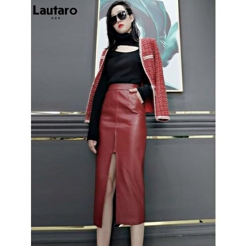 Юбки-карандаши с разрезом Lautaro China At AliExpress