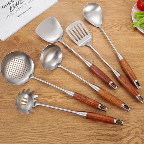 1Pcs 304 Stainless Steel Kitchenware Cooking Spoon Spatula Spoon Frying Shovel Cooking Shovel Frying Shovel Spoon Rice Spoon