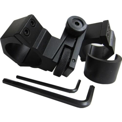 2020 25.4mm & 30mm Metal Scope Mount Adjustable Tactical Flashlight Laser Mount Stand Holder Torch Clip Waver RifleScope Mount