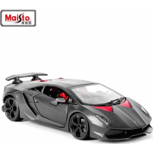 1:24 high simulation alloy car model carbon fiber gray sixth element sports car model for children gifts