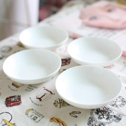 2021 New Jingdezhen Home Bone China Bone China Soy Vinegar Seasoned Hot Pot Small Round Plate