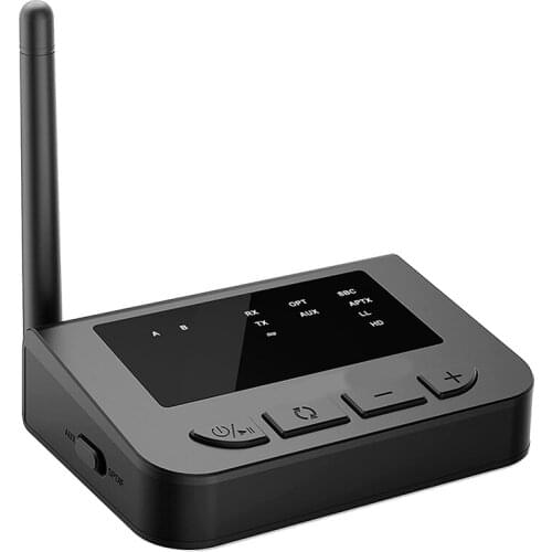 Bluetooth 5.0 Transmitter Receiver , 3 In 1 Wireless Dual Stream Audio Adapter, Digital Optical 3.5Mm RCA AUX