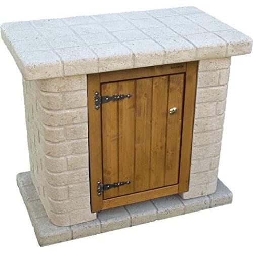 Bonfante cabinet garden stone veneer grandma Priscilla Tuff