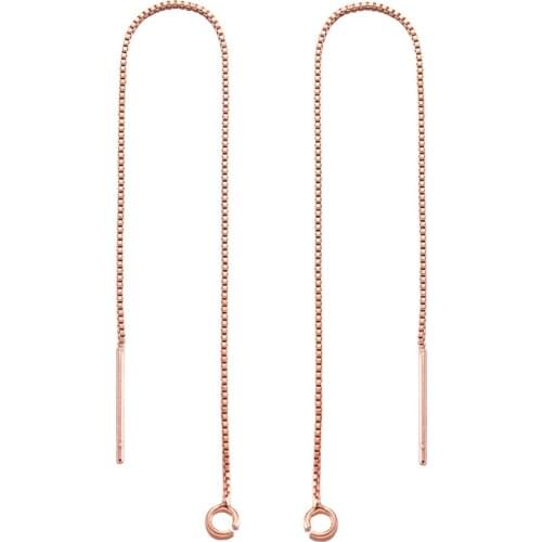 10 Pair Eco-Friendly Brass Stud Earring Threads Jewelry Findings Accessories For DIY Earring making with Loop about 10cm long