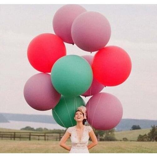 10pcs/lot 36 Inch Super Big Large Wedding Decoration Birthday Party Ballons Thickening Multicolor Latex Giant Huge Balloons