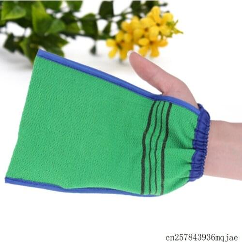 100pcs Bath Gloves Magic Peeling Glove Scrub Mitt Exfoliating Removal Mitt Bath Brushes