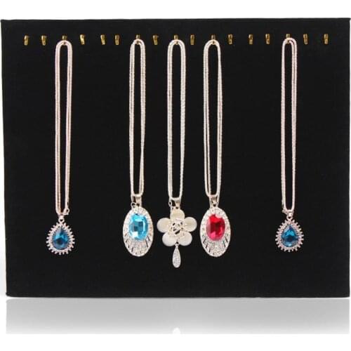 17 Hooks Jewelry Organizer Display Stand Necklace Bracelet Dangling Pendant Show Rack Chain Jewelry Display Holder Stand