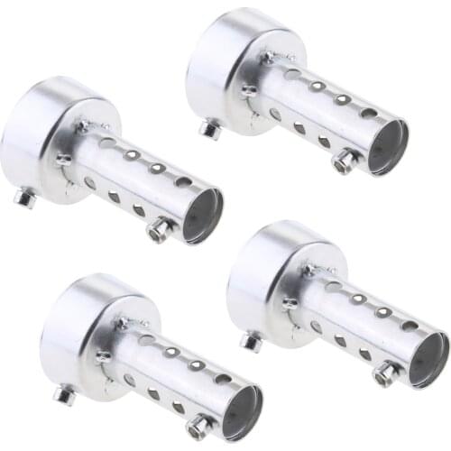 4 Packs Metal Universal Motorcycle Exhaust Silencer Muffler Baffle to Fit Exhaust Pipes O.D. 48mm