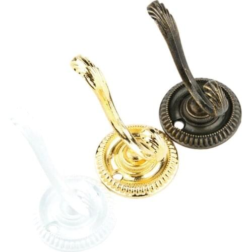 Antique Brass Wall Mounted Hook Key Holder Letter Rack Hanger Hanging Decor Holder Organizer Shelf For Kitchen Bathroom C114