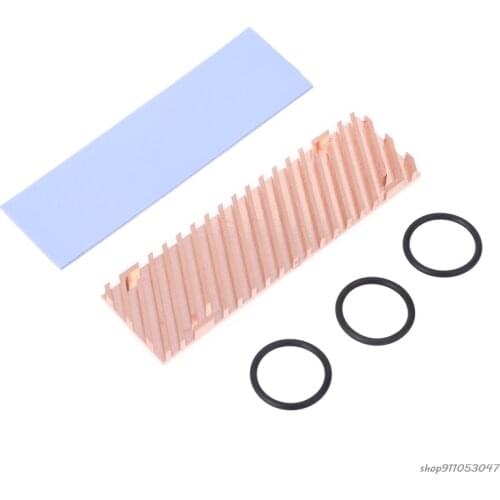 Free Shipping Ultra Thin Pure Copper Heatsink Cooler Heat Sink SSD Thermal Pad for M.2 220 ju7 21 Wholesales