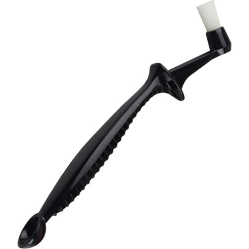 Double Head Anti-scald Handle Coffee Machine Cleaning Brush Spoon Espresso Coffee Maker Cleaner Brush