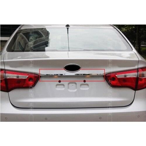 Fit for Kia Rio/K2 2011-2012 4dr ABS Chrome Rear Trunk Lid Cover Trim