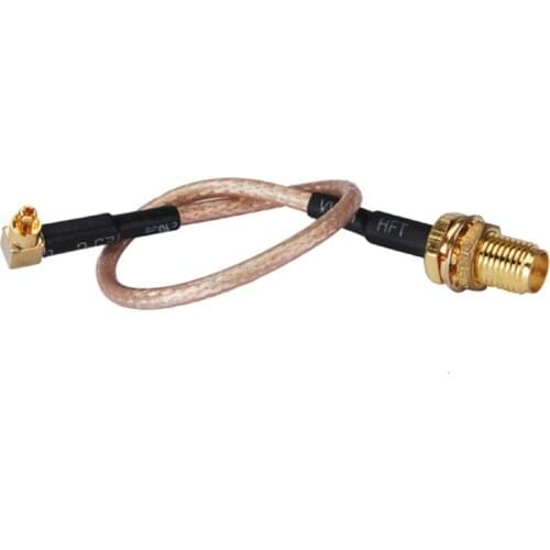 Superbat RP-SMA Jack (plug) to MC-Card plug pigtail Cable for Option wireless 15cm