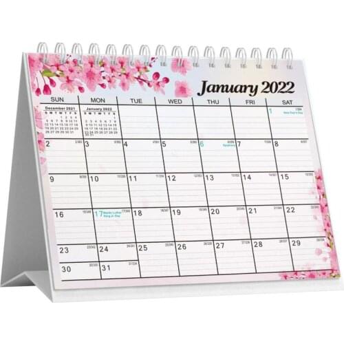 Calendar 2021 Sep-2022 Dec Stand Up Flip Tabletop Calendar Simple Desktop Calendar Schedule Table Planner For Office Supplies