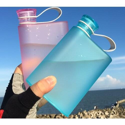 New A5 Water Cup Outdoor Sports Cup Paper Paper Portable Cup Creative Student Square Plastic Water Bottle