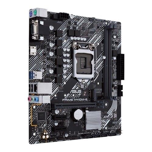 New ASUS motherboard H410M-E LGA 1200 micro ATX motherboard with M.2, DDR4 2933MHz, HDMI, D-Sub, DVI, USB 3.2 Gen 1 ports, S