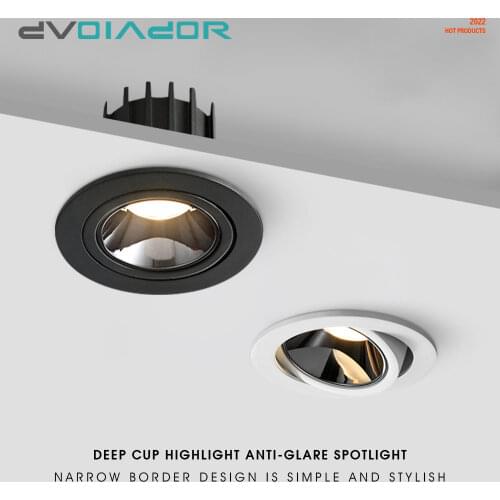 LED Downlight 7W 12W Recessed LED Round Ceiling lamp light AC 220V 110V Indoor light ceiling lamp for Bedroom Kitchen spot light