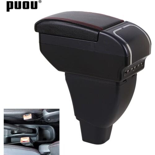 Dual layer Armrest For Great Wall HAVAL Hover M4 Center Console Storage Box with Cup holder ashtray USB interface Car decoration