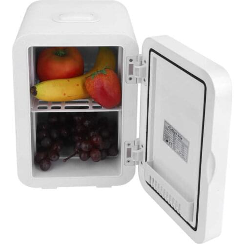 8L Fridge Semiconductor Mini Car Refrigerator Single Door Car Home Dual Use Fridge Cooler Warmer 12V Cigar Lighter