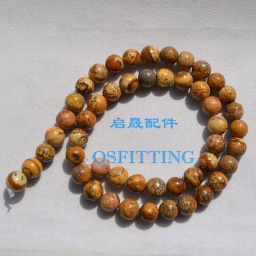 Supply DIY fashion jewelry Accessory 8MM Artificial Stone Round Shape Turkey Turquiose Brown Color Bracelet Department