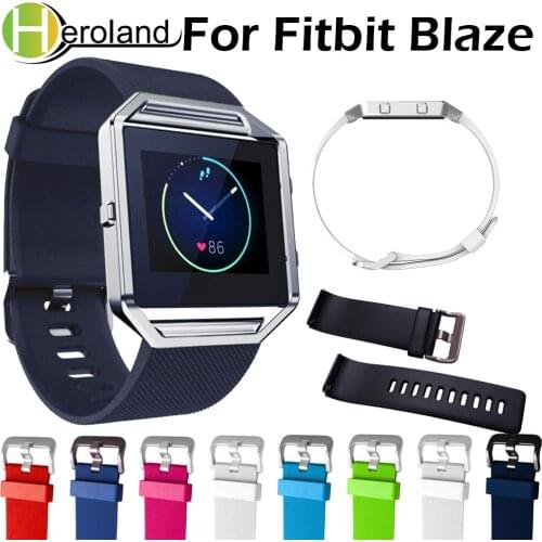 Diving sport watch band for fitbit blaze strap silicone wristband bracelet replacement rubber band For Fitbit Blaze Smart Watch