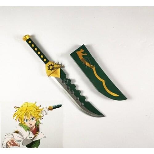 Seven Deadly Sins Meliodas Demon Sword Knife Cosplay Replica Prop PVC Sword Weapons Child Adult Costume Party Toy Gift Props