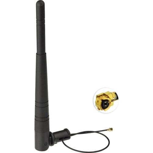 Superbat 5pcs 2.4GHz 2400-2500MHz 5dBi WIFI Antenna Omni Aerial Booster with Cable IPX/U.FL Right Angle Jack Connector