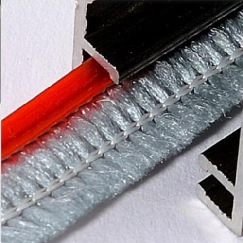 Felt Draught Excluder Wool Pile Seals Weatherstrip Sliding Sash Window Door Insert Brush Seal 3mm 3x9mm 3x12mm White Gray