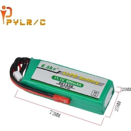 1/2/3/5PCS 11.1V 800mAh Li-Po Battery for Esky EK1-0188 001336 Big LAMA E020/E515A Helicopter for Model airplane
