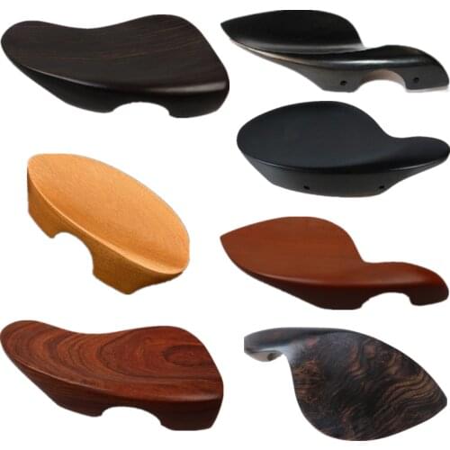 5 pcs natural ebony violin chinrest 4/4,violin parts #9363