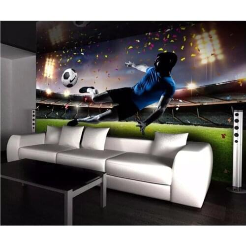 3d wallpaper custom photo mural HD huge football field kicking background home decor 3d wall murals wallpaper for walls 3 d